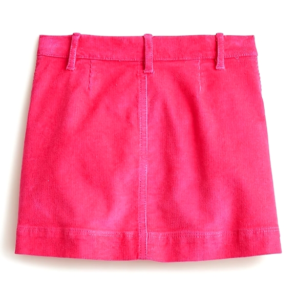 Crewcuts girls corduroy button front Mini skirt, 3, pink - Picture 3 of 7